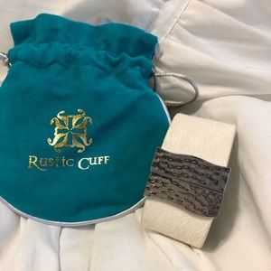 Rustic cuff hide bracelet